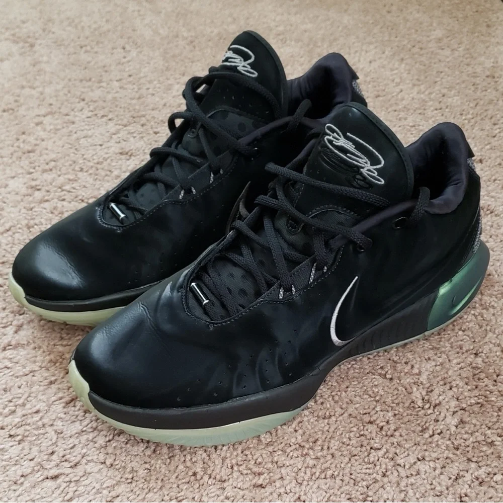 Nike LeBron XXI Black / MTLC Pewter-Iron Grey Men’s Size 13 Sneakers - Picture 5 of 11
